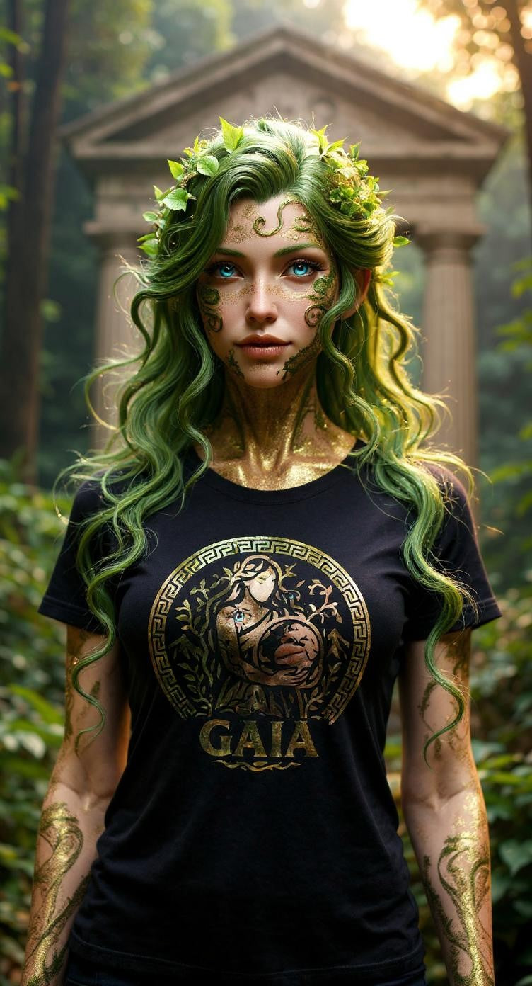 Gaia - Hesiod - Tri Print Unisex classic tee